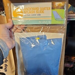 Backyard Water Splash Slide